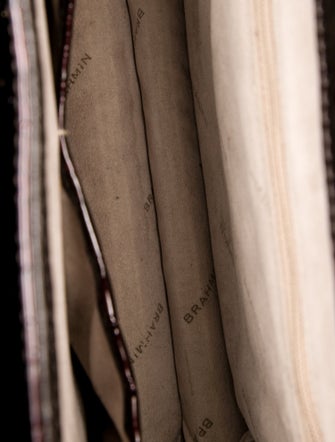 Brahmin Embossed Leather Top Handle Bag