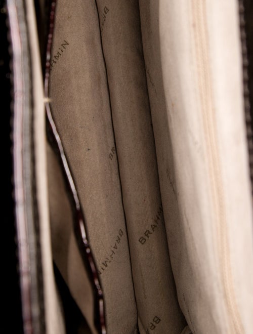 Brahmin Embossed Leather Top Handle Bag