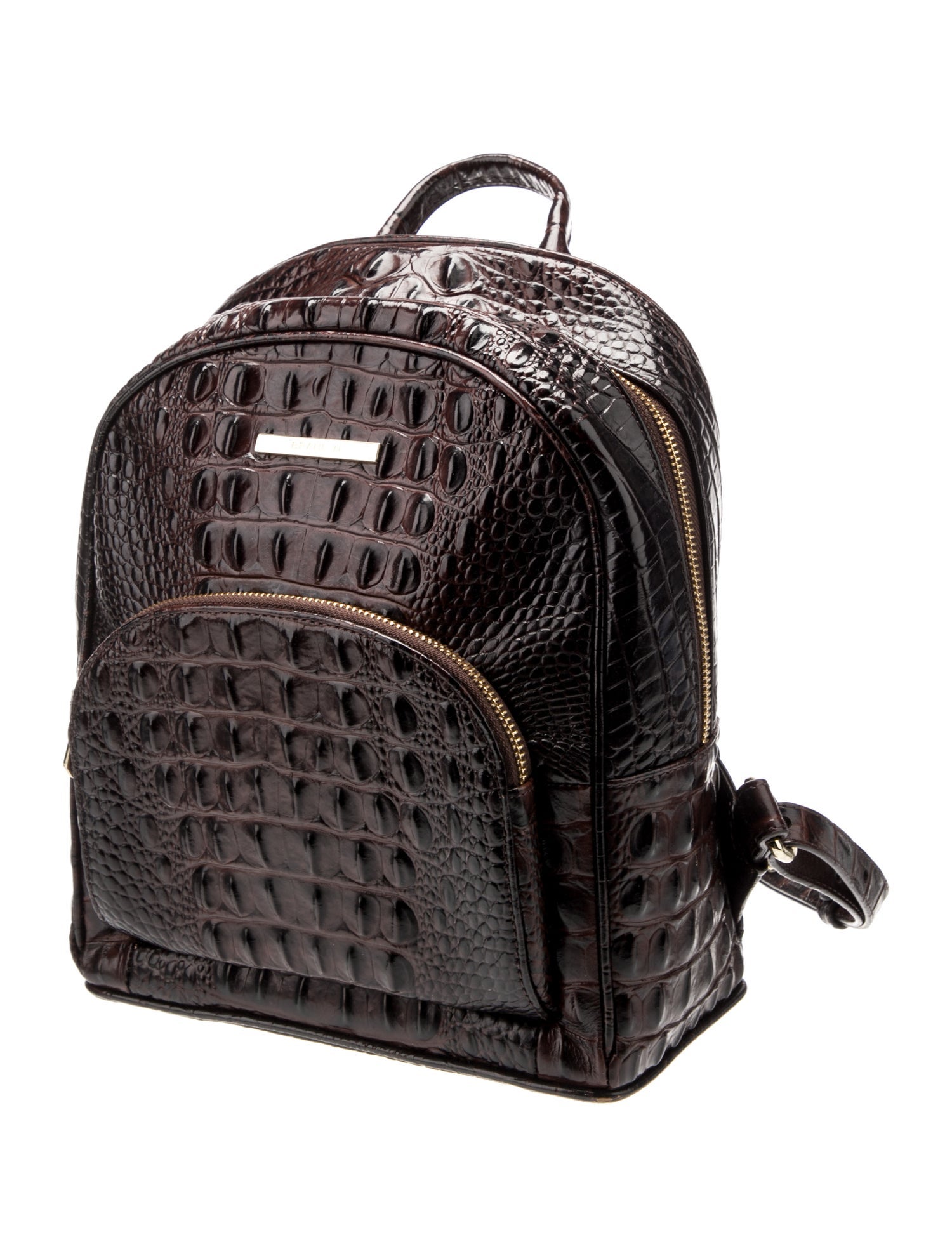 Brahmin Embossed Leather Backpack