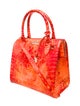 Brahmin Embossed Leather Top Handle Bag