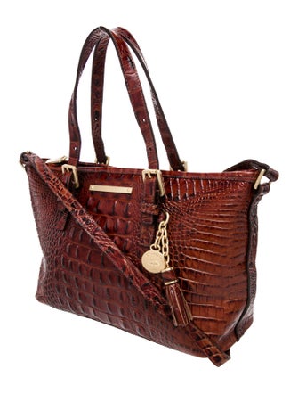 Brahmin Crocodile Top Handle Bag