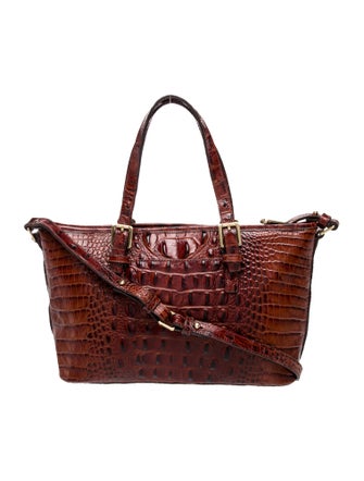 Brahmin Crocodile Top Handle Bag