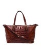 Brahmin Crocodile Top Handle Bag