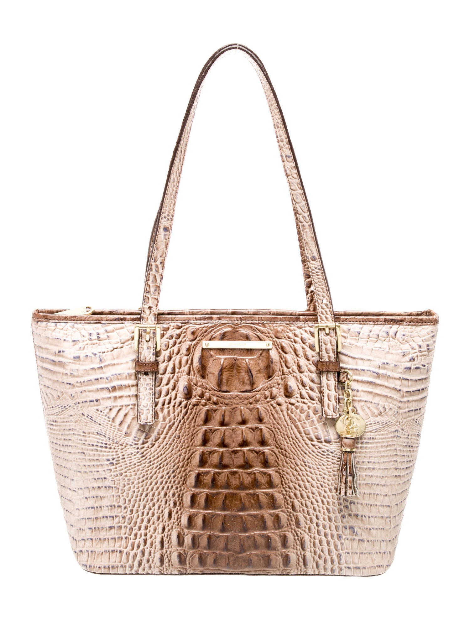 Brahmin Embossed Leather Tote