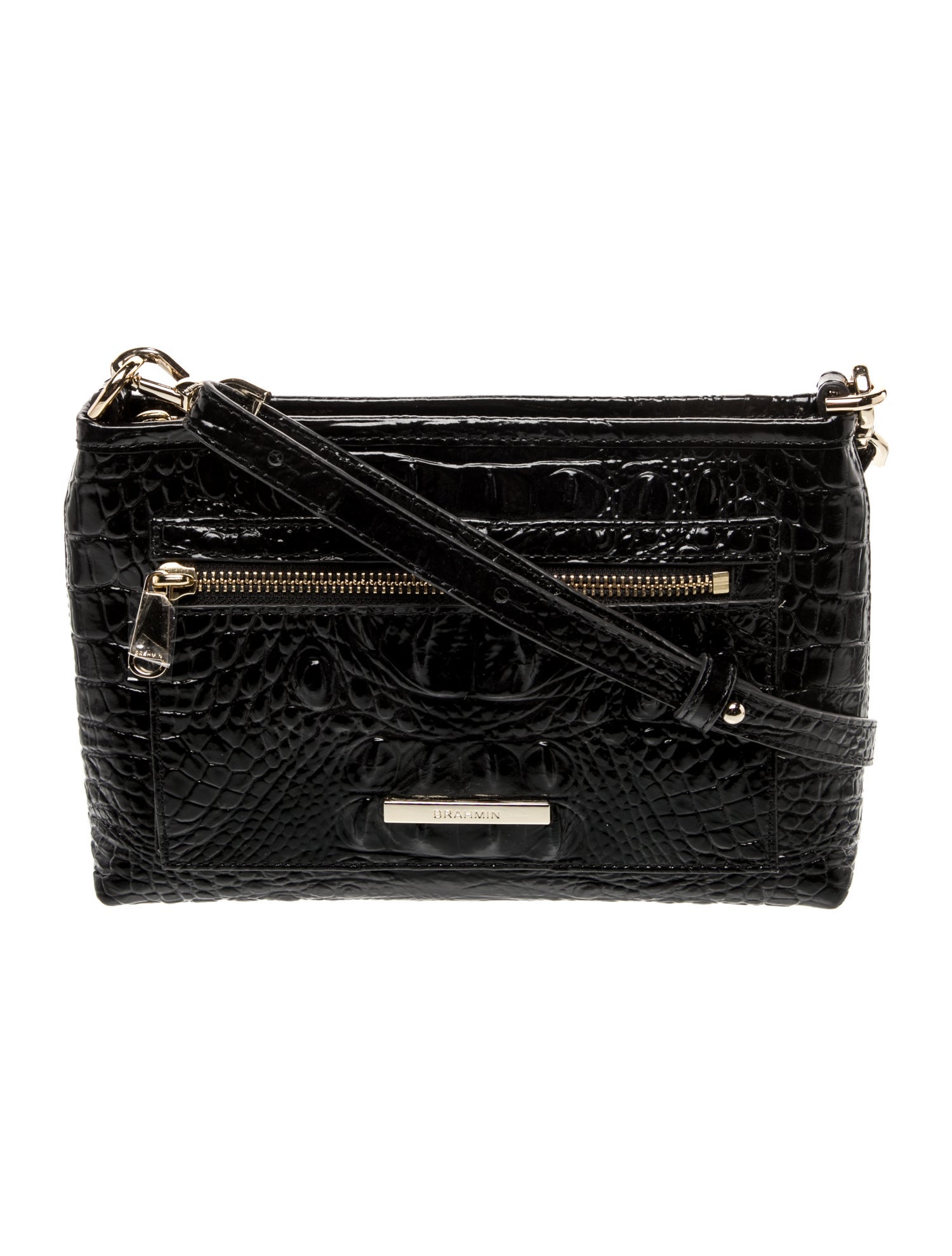 Brahmin Embossed Leather Shoulder Bag
