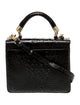 Brahmin Embossed Leather Top Handle Bag