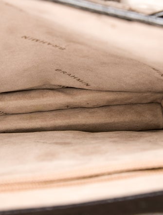 Brahmin Embossed Leather Top Handle Bag