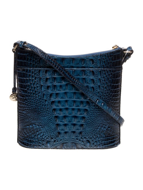 Brahmin Embossed Leather Crossbody Bag