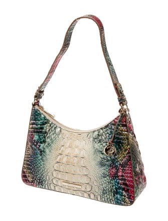 Brahmin Embossed Leather Shoulder Bag