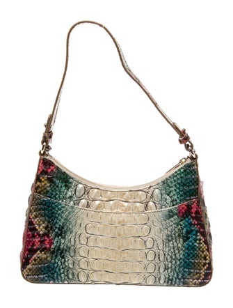 Brahmin Embossed Leather Shoulder Bag