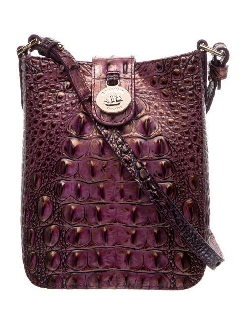 Brahmin Crocodile Messenger Bag