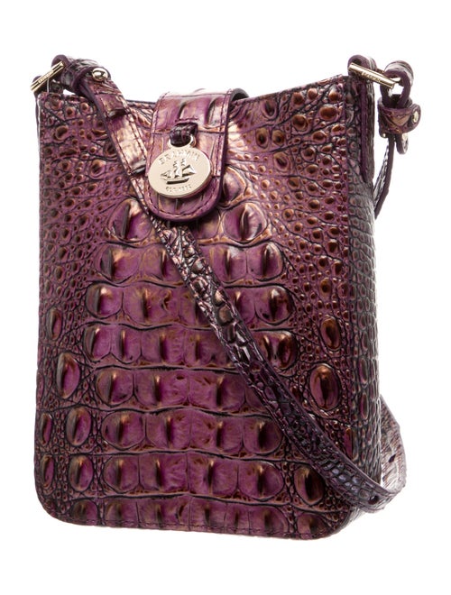 Brahmin Crocodile Messenger Bag