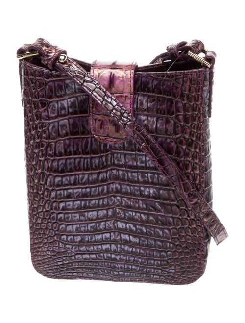 Brahmin Crocodile Messenger Bag