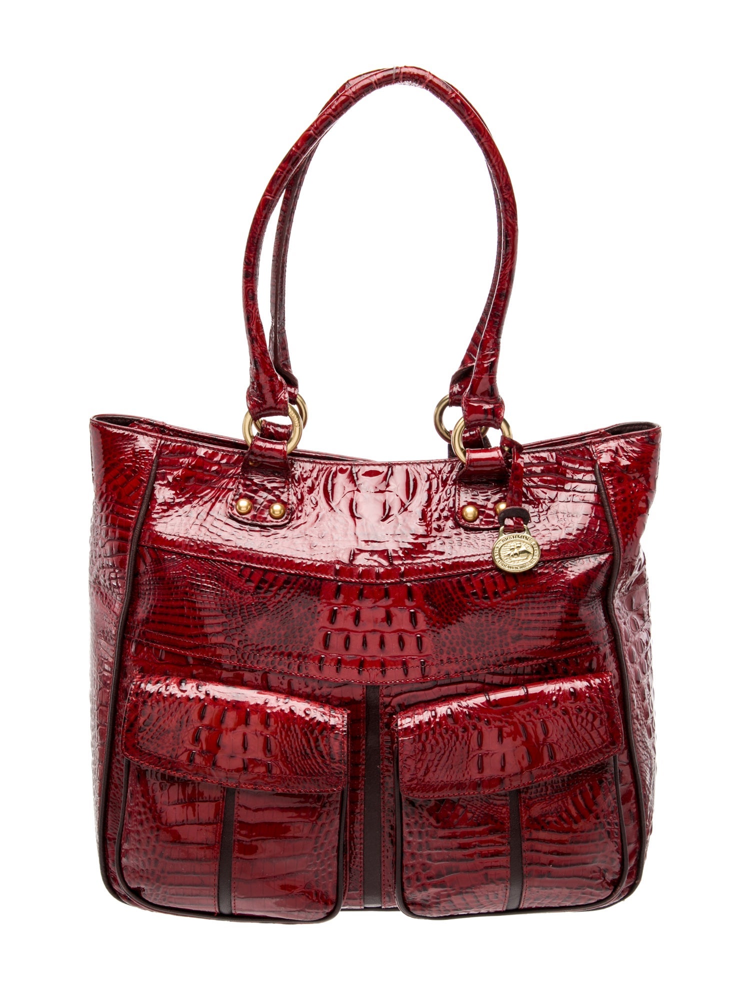 Brahmin Embossed Leather Shoulder Bag