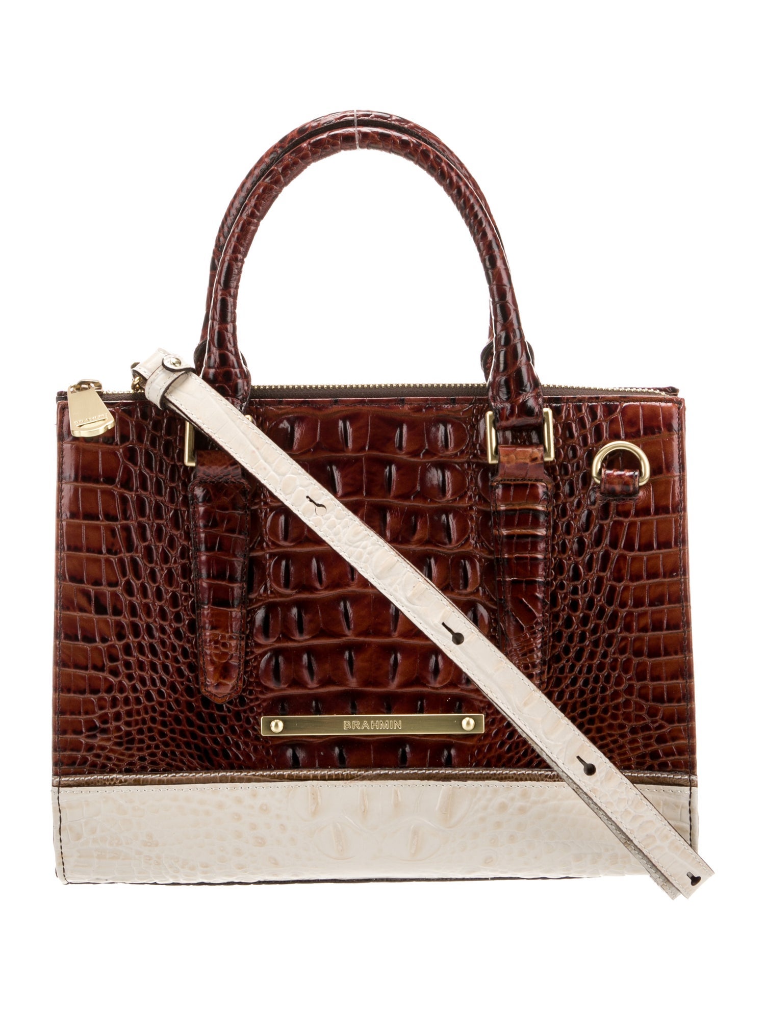 Brahmin Leather Top Handle Bag