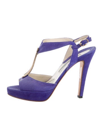 Brian Atwood Suede Arian Sandals