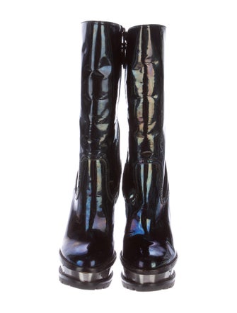 Brian Atwood Platform Mid-Calf Rain Boots