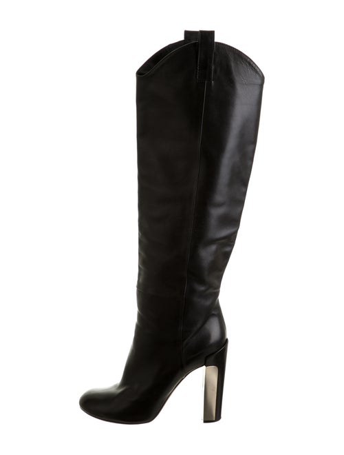 Brian Atwood Knee-High Boots Leather Boots Black