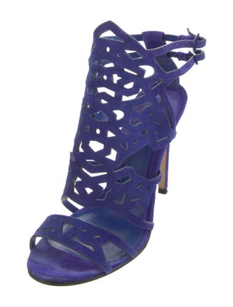 Brian Atwood Suede Gladiator Sandals
