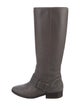 Brian Atwood Leather Crystal Embellishments Riding Boots