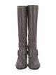 Brian Atwood Leather Crystal Embellishments Riding Boots
