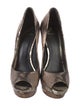 Brian Atwood Leather Printed Pumps