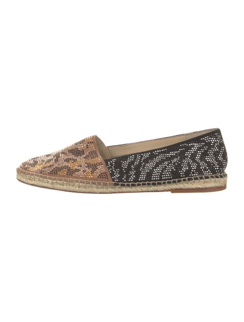 Brian Atwood Suede Animal Print Espadrilles