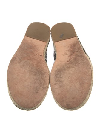 Brian Atwood Suede Animal Print Espadrilles