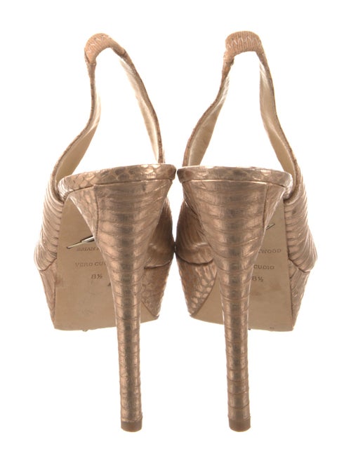 Brian Atwood Leather Slingback Pumps