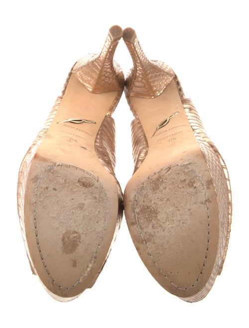 Brian Atwood Leather Slingback Pumps