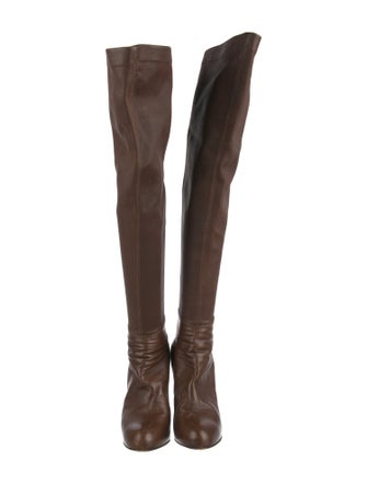 Brian Atwood Leather Sock Boots