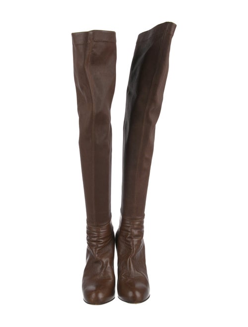 Brian Atwood Leather Sock Boots