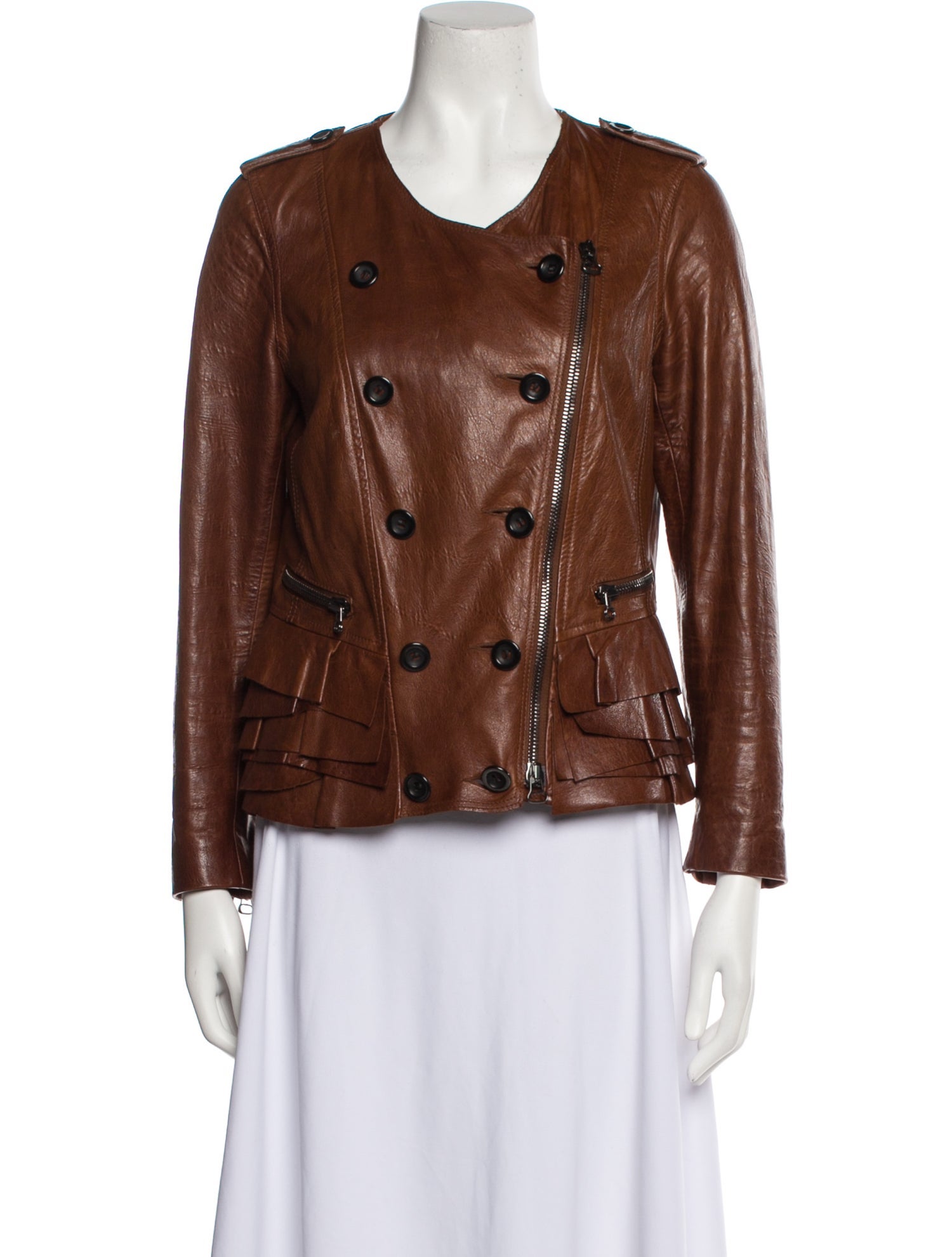 Brian Atwood Leather Jacket