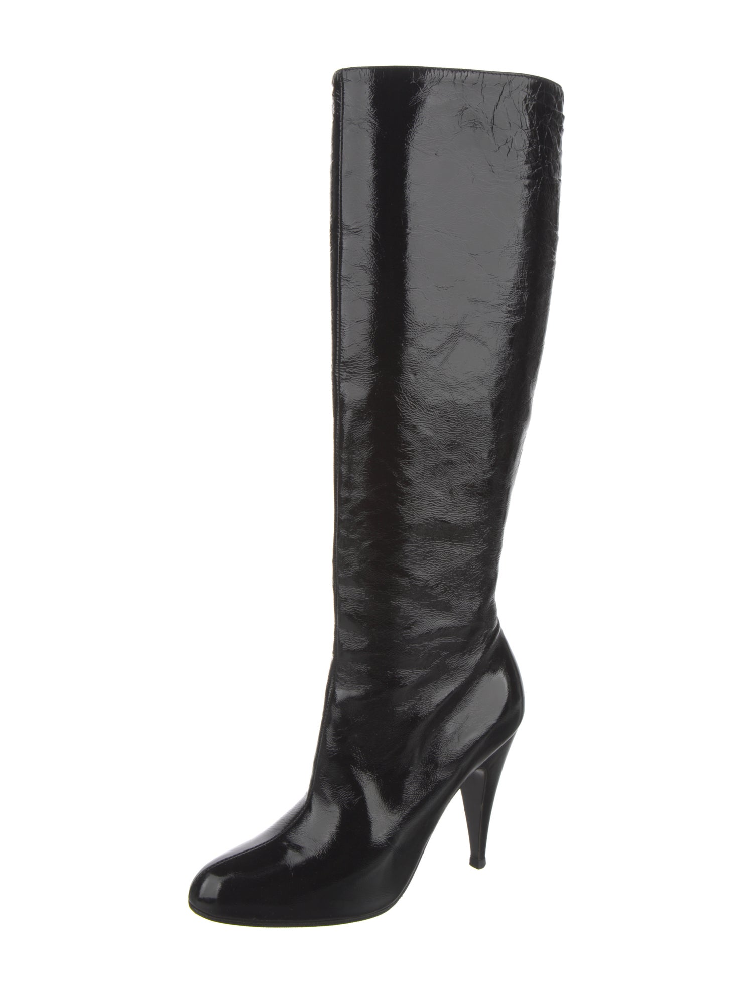 Brian Atwood Patent Leather Boots