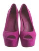 Brian Atwood Suede Crystal Embellishments Pumps