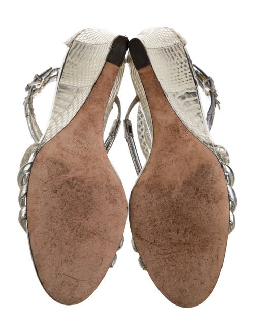 Brian Atwood Leather Espadrilles