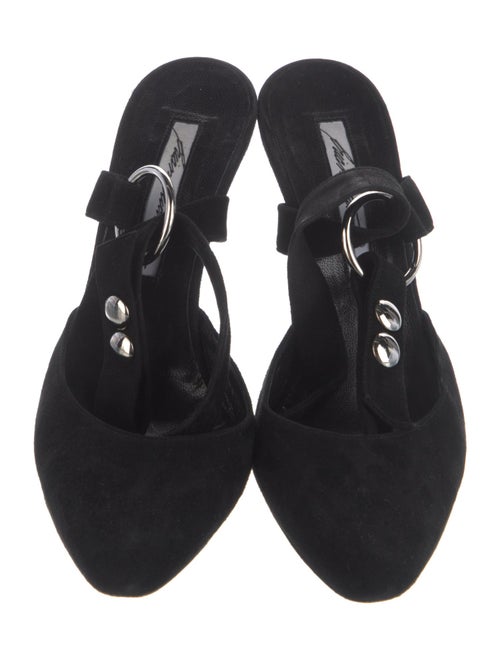 Brian Atwood Suede Slingback Pumps