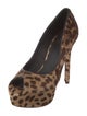 Brian Atwood Ponyhair Animal Print Slides