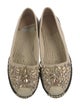 Brian Atwood Canvas Whipstitch Trim Espadrilles