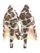Brian Atwood Canvas Animal Print Pumps