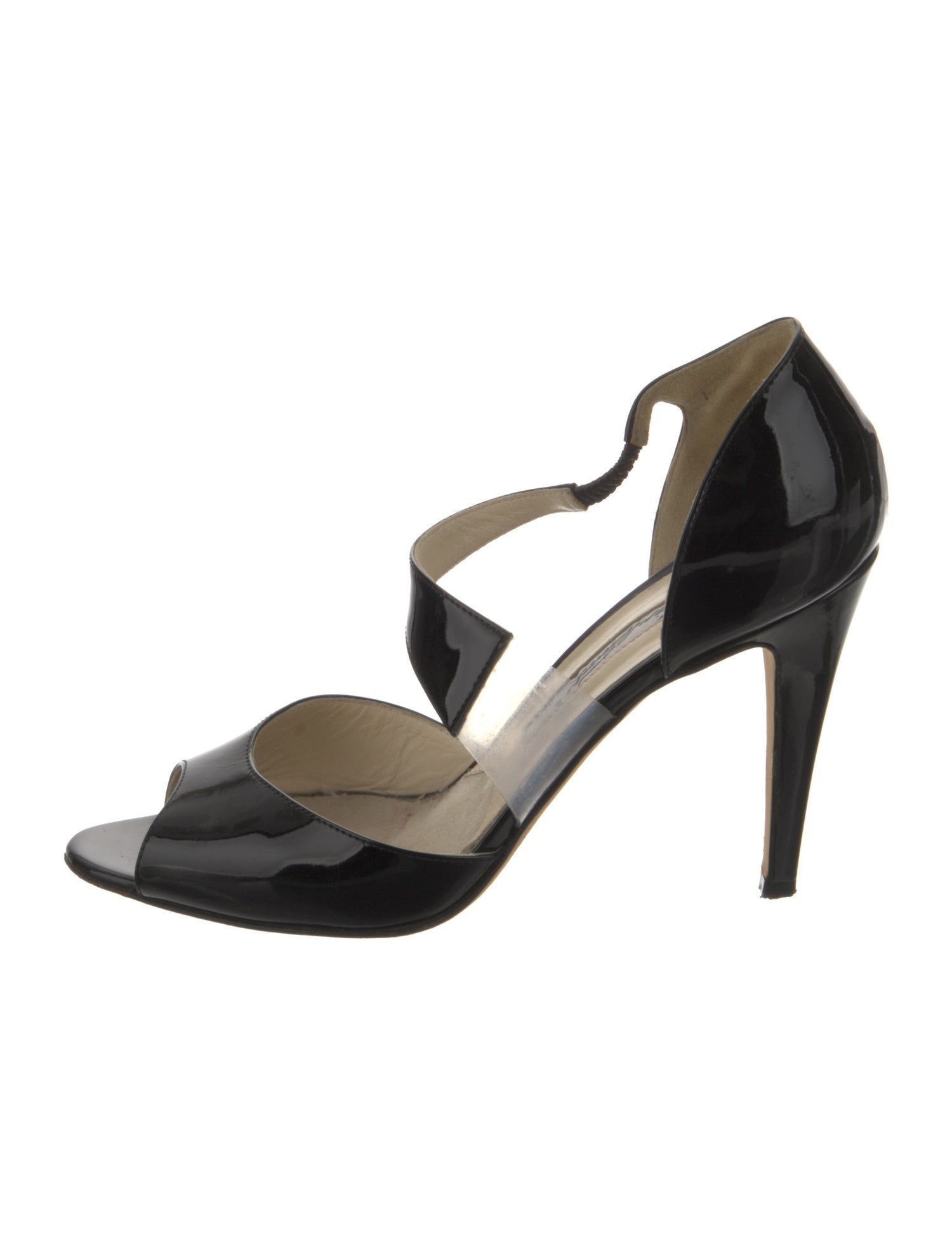 Brian Atwood Patent Leather D'Orsay Pumps