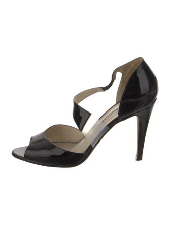 Brian Atwood Patent Leather D'Orsay Pumps