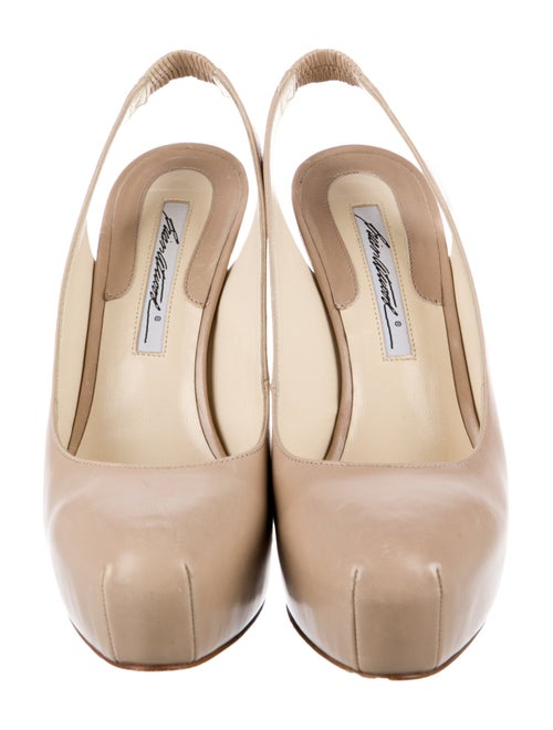 Brian Atwood Leather Slingback Pumps