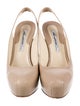 Brian Atwood Leather Slingback Pumps