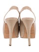 Brian Atwood Leather Slingback Pumps