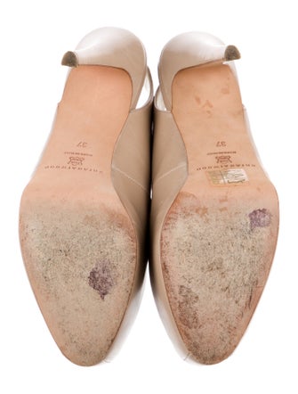 Brian Atwood Leather Slingback Pumps