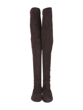 Brian Atwood Suede Sock Boots