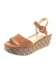 Brian Atwood Suede Studded Accents Espadrilles