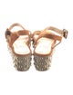 Brian Atwood Suede Studded Accents Espadrilles