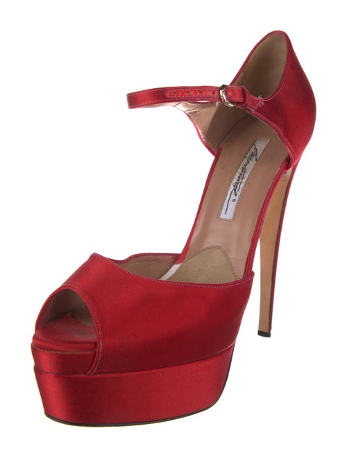 Brian Atwood Satin D'Orsay Pumps